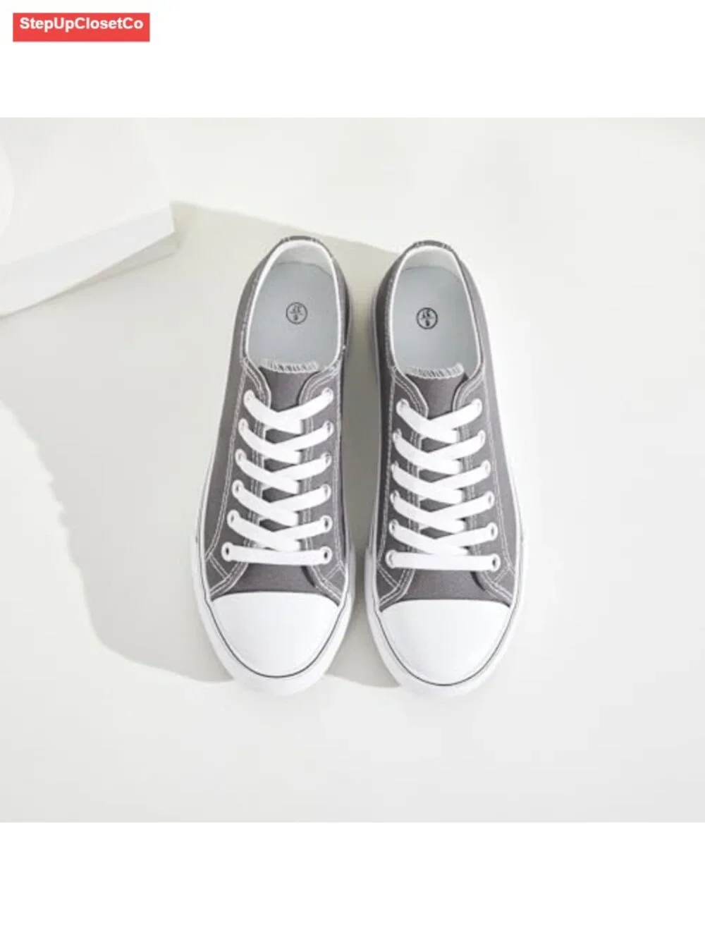 Canvas Sneakers Breathable Rubber Sole Lightweight Slip Resistant